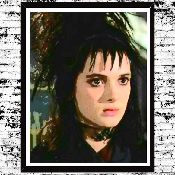Art Print Lydia Beetlejuice Ghost Halloween Wall Decor - Picture 1 of 5